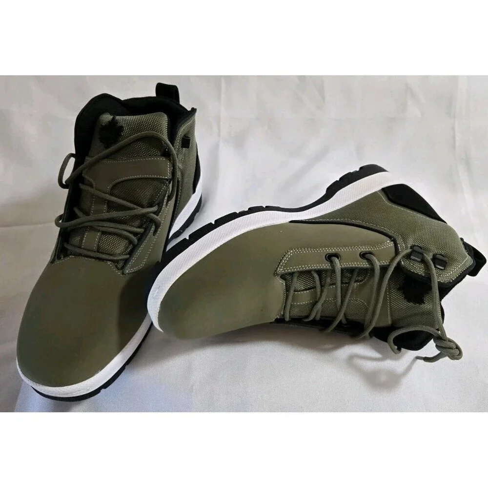 K1x H1ke Green Suede Men's Boots Size 10 US New